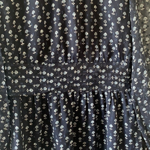 & Other Stories Floral Chiffon Mini Dress 4 - Picture 6 of 14